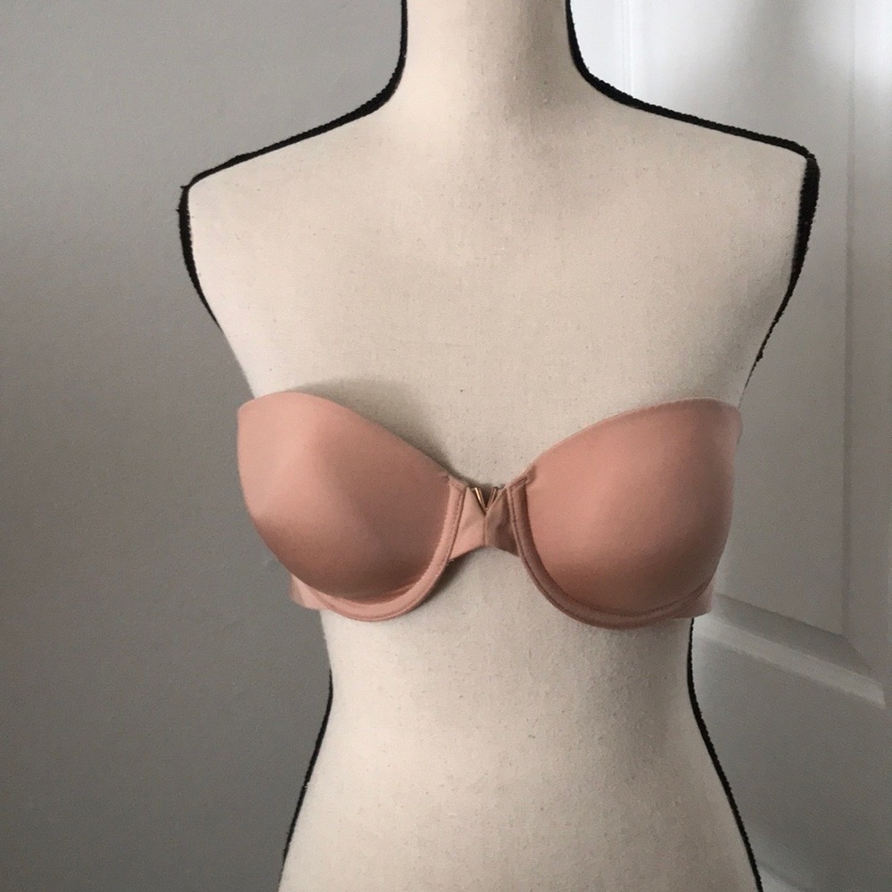 VS - Tan Underwire Light Padding Strapless Bra